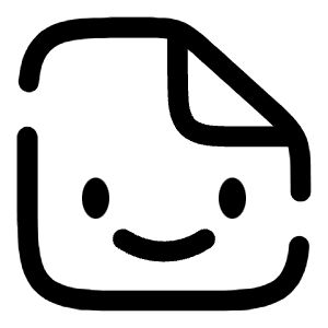 File Smile Icon from Solar Broken Set