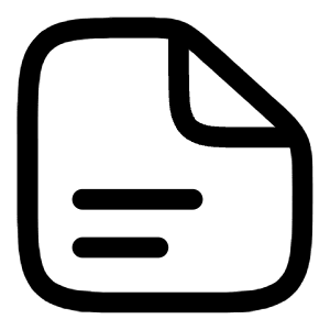 File Text Icon from Solar Linear Set