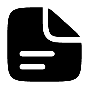 File Text Icon from Solar Bold Set