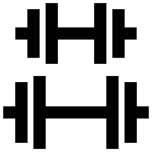 Heavy Weights Icon from Atlas Line Set