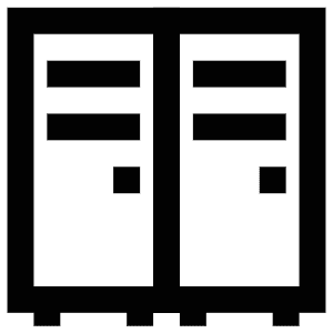 Lockers Icon from Atlas Line Set