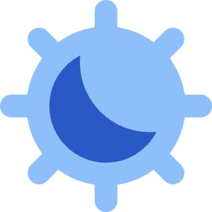 Light Dark Mode Icon from Core Flat Set