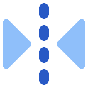 Flip Horizontal Arrow 1 Icon from Core Flat Set