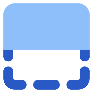 Flip Vertical Square 1 Icon from Core Flat Set