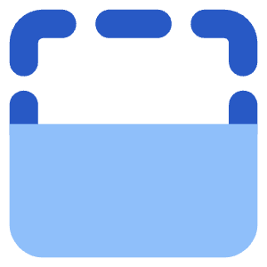 Flip Vertical Square 2 Icon from Core Flat Set