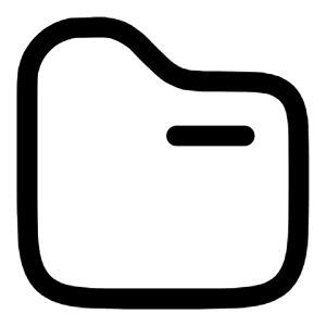 Folder Icon from Solar Linear Set