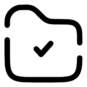 Folder Check Icon from Solar Broken Set