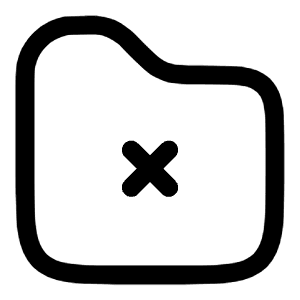 Folder Error Icon from Solar Linear Set