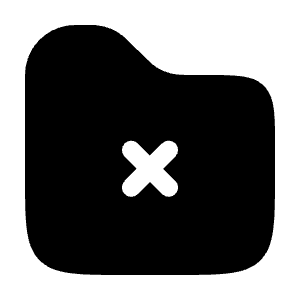 Folder Error Icon from Solar Bold Set