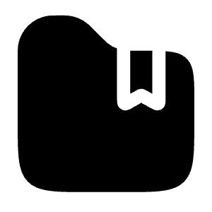 Folder Favourite (Bookmark) Icon from Solar Bold Set