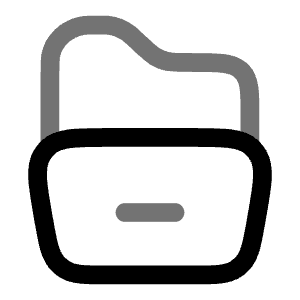 Folder Open Icon from Solar Line Duotone Set