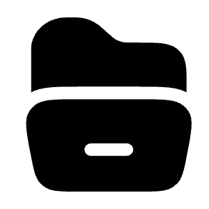 Folder Open Icon from Solar Bold Set