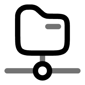 Folder Path Connect Icon from Solar Line Duotone Set