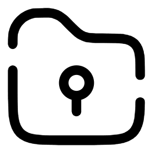 Folder Security Icon from Solar Broken Set