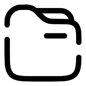 Folder With Files Icon from Solar Broken Set