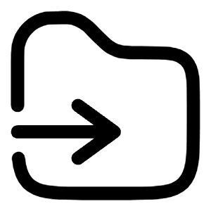 Move To Folder Icon from Solar Linear Set