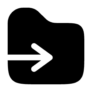 Move To Folder Icon from Solar Bold Set