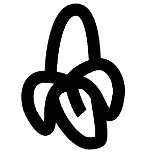 Banana Icon from Atlas Line Set