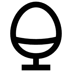 Boiled Egg Icon from Atlas Line Set