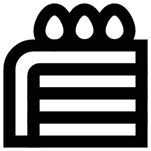 Cake Slice Icon from Atlas Line Set