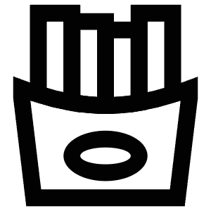French Fries Icon from Atlas Line Set