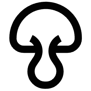 Mushroom Icon from Atlas Line Set
