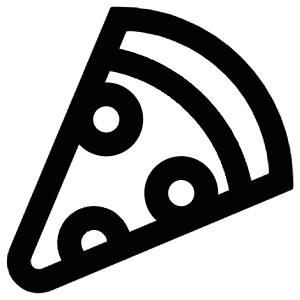 Pizza Slice Icon from Atlas Line Set
