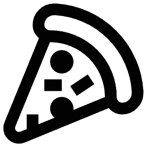 Pizza Icon from Atlas Line Set
