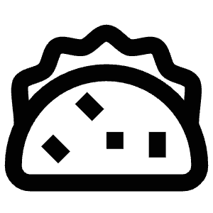 Taco Icon from Atlas Line Set