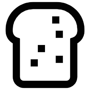 Toast Bread Icon from Atlas Line Set
