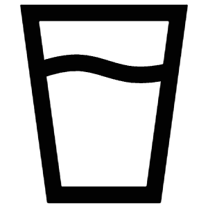 Water Glass Icon from Atlas Line Set