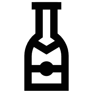 Wine Bottle Icon from Atlas Line Set