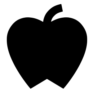 Apple Icon from Sharp Solid - Free Set