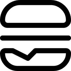 Burger Icon from Core Line - Free Set