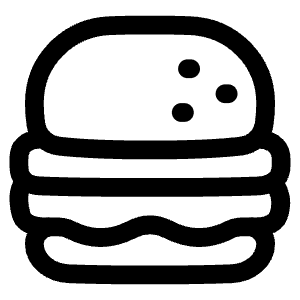 Burger Icon from Plump Line - Free Set