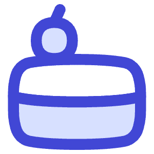 Cake Slice Icon from Flex Duo - Free Set