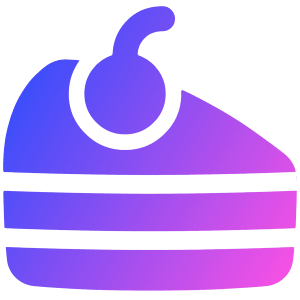 Cake Slice Icon from Plump Gradient - Free Set