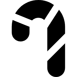 Candy Cane Icon from Core Solid - Free Set