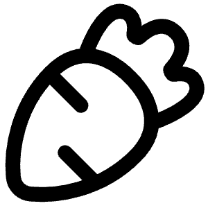 Carrot Icon from Flex Line - Free Set