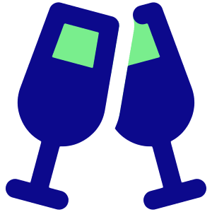 Champagne Party Alcohol Icon from Core Pop - Free Set