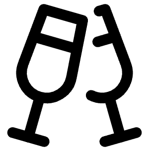 Champagne Party Alcohol Icon from Core Line - Free Set