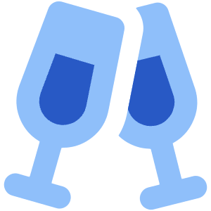 Champagne Party Alcohol Icon from Core Flat - Free Set