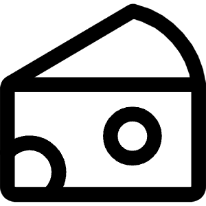 Cheese Icon from Core Line - Free Set