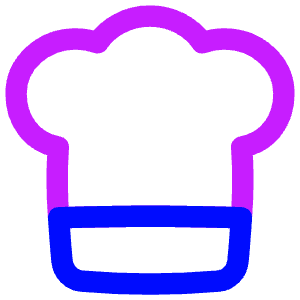 Chef Toque Hat Icon from Flex Neon - Free Set