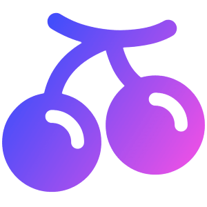 Cherries Icon from Plump Gradient - Free Set