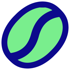 Coffee Bean Icon from Plump Pop - Free Set