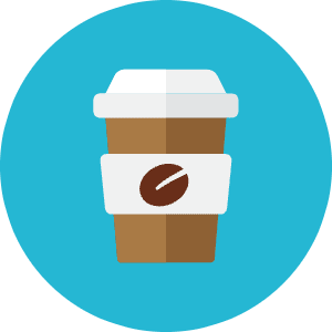 Coffee Paper Glass Icon from Kameleon Colors - Free Set