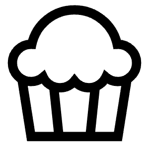 Cupcake Icon from Sharp Line - Free Set