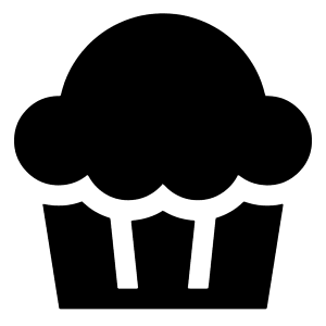 Cupcake Icon from Sharp Solid - Free Set