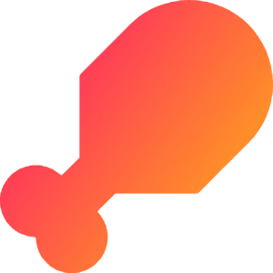 Drum Stick Icon from Sharp Gradient- Free Set